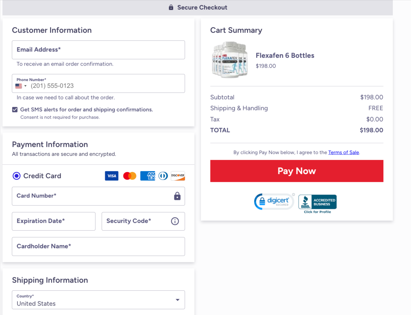 flexafen-pricing-table